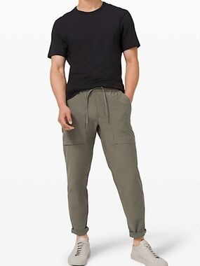 Lululemon‎ Bowline Utilitech Pants Grey Sage green M EUC